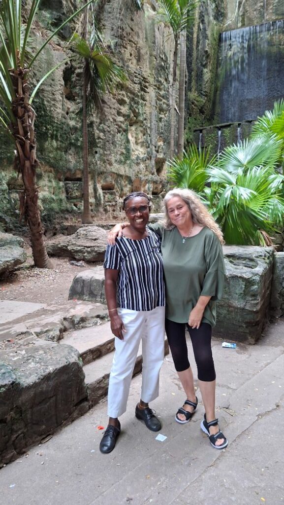 meine Schwiegermama auf den Bahamas