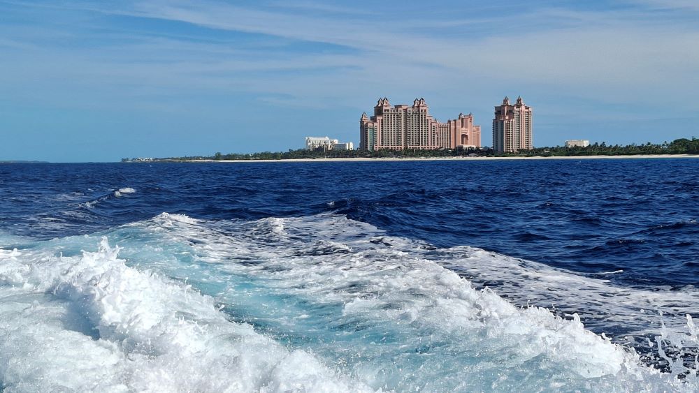 Bootsfahrt nach Rose Island Bahamas